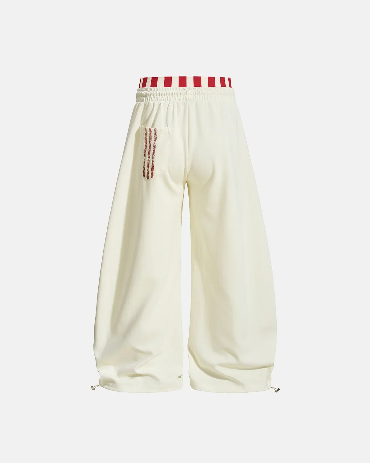 Striped Graphic Barrel Sweatpants