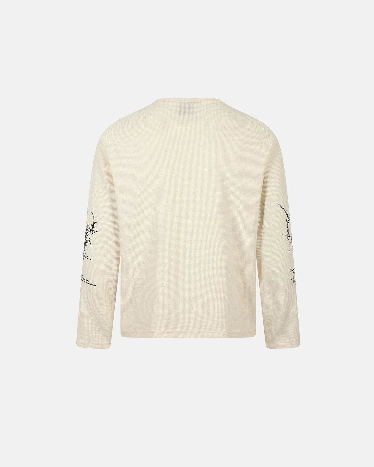 Graphic Henley Long Sleeve T-Shirt