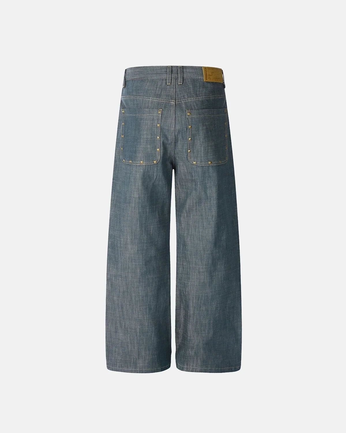 Pyramid Stud Pocket Baggy Jeans