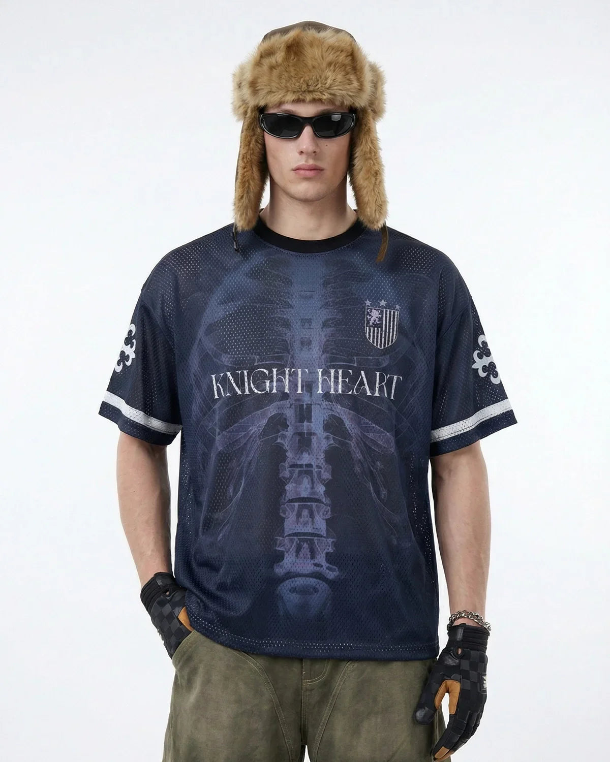 X-Ray Skeleton Graphic Mesh Jersey