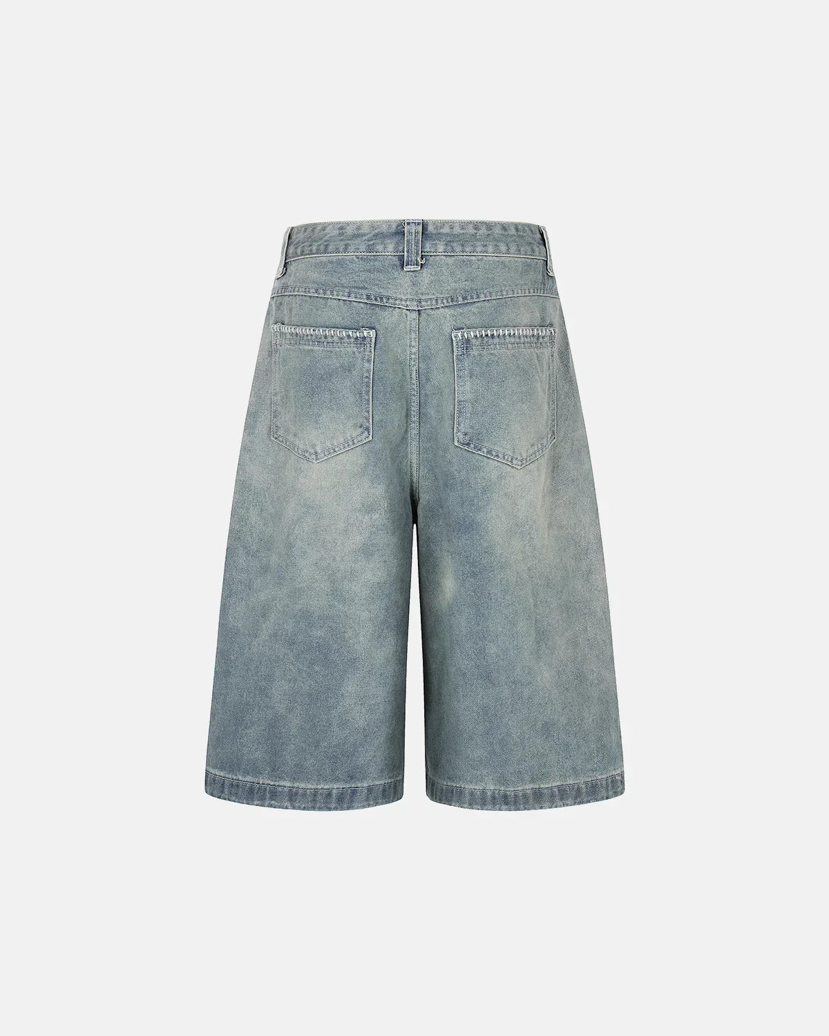 Button Fly Baggy Denim Jorts