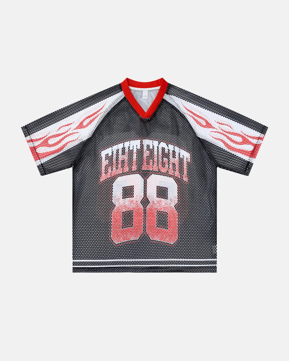 Flame Graphic Mesh Jersey