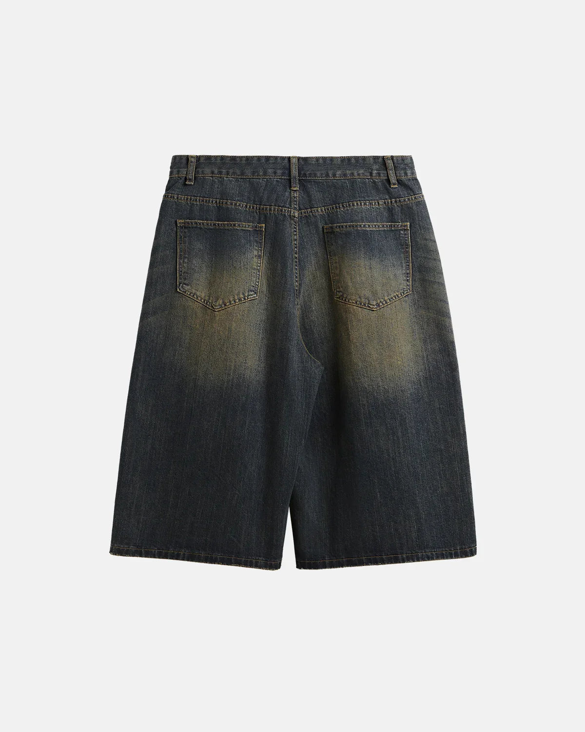 Acid Washed Longline Baggy Denim Jorts