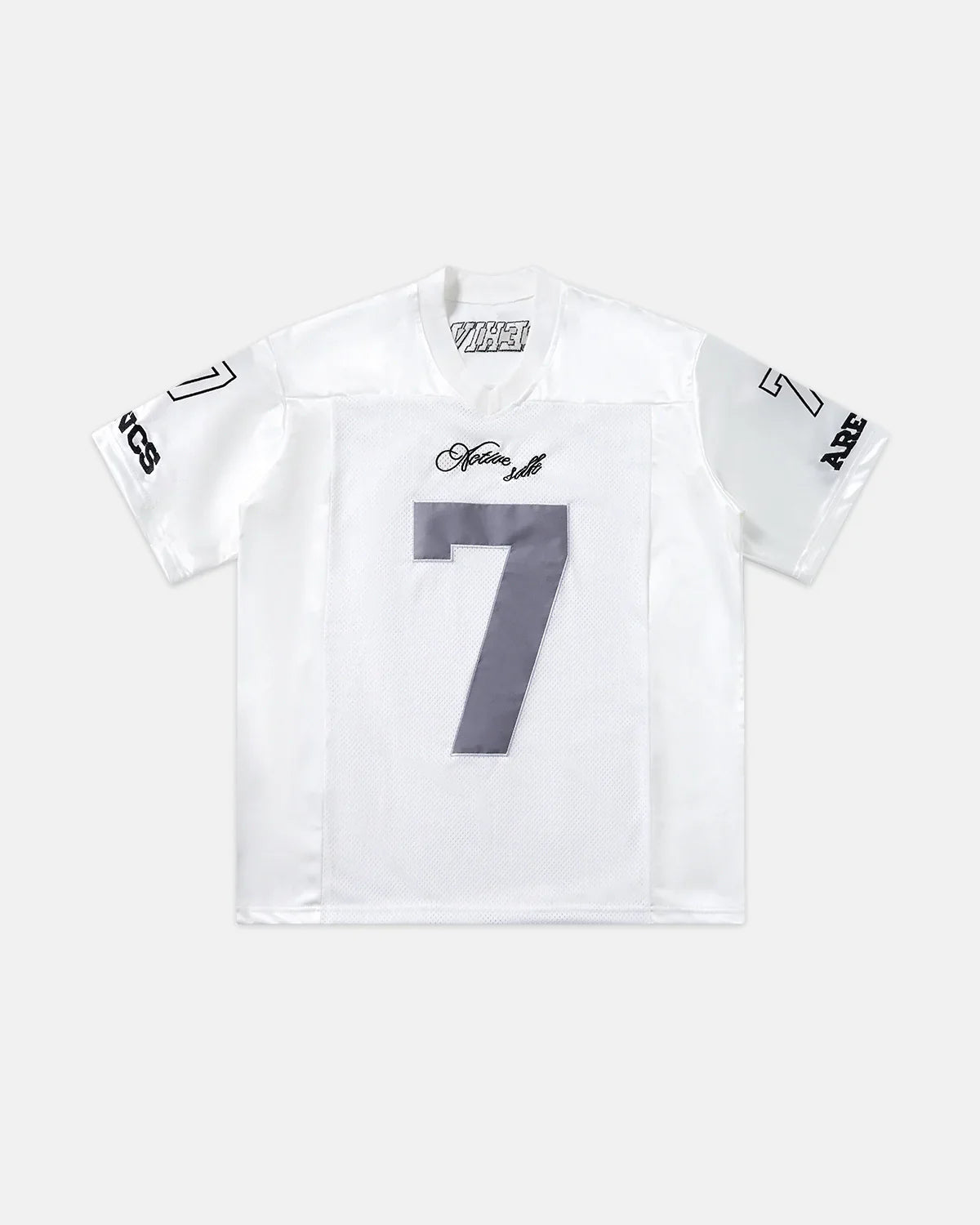 Mesh Patchwork Number Jersey
