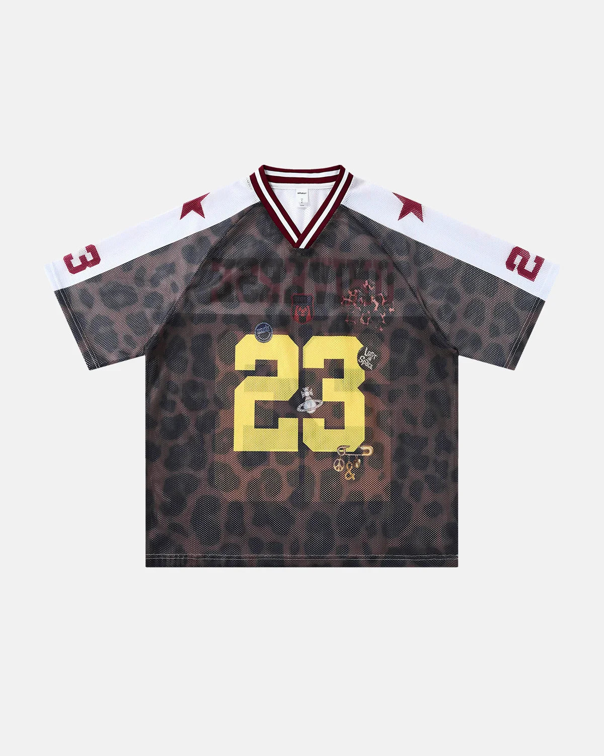 Number 23 Leopard Mesh Jersey