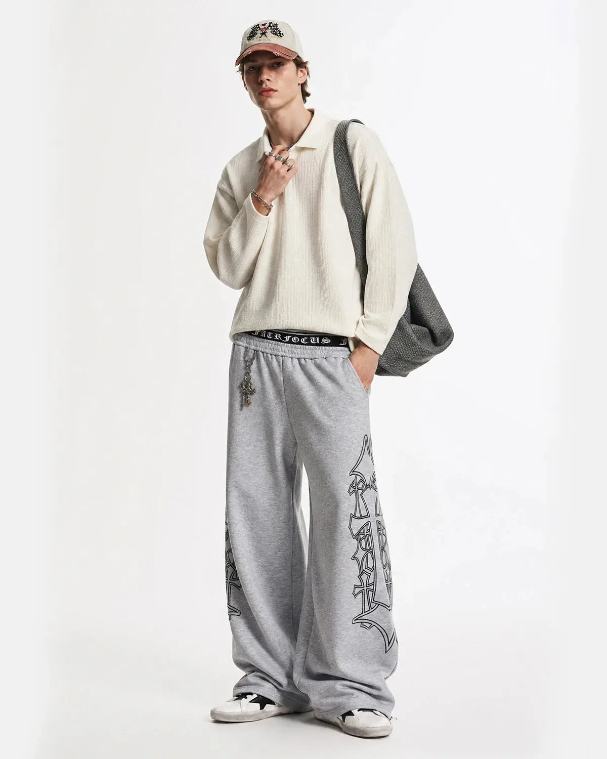 Gothic Layered Baggy Sweatpants