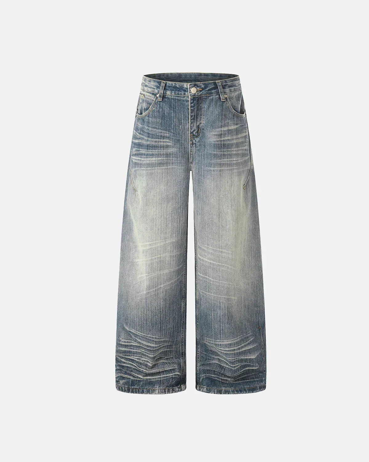 Whisker Wash Bamboo Weave Jeans