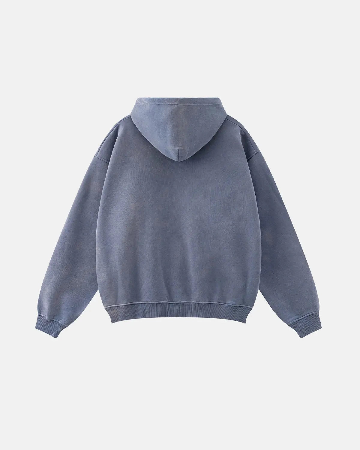 Graffiti Print Acid Washed Fleece Hoodies