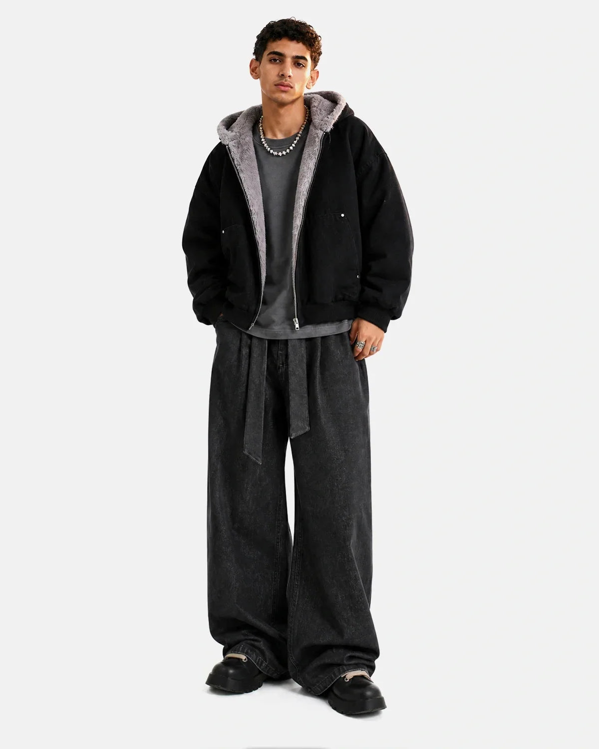 Cleanfit Faux Fur Lined Hooded Padded Jacket