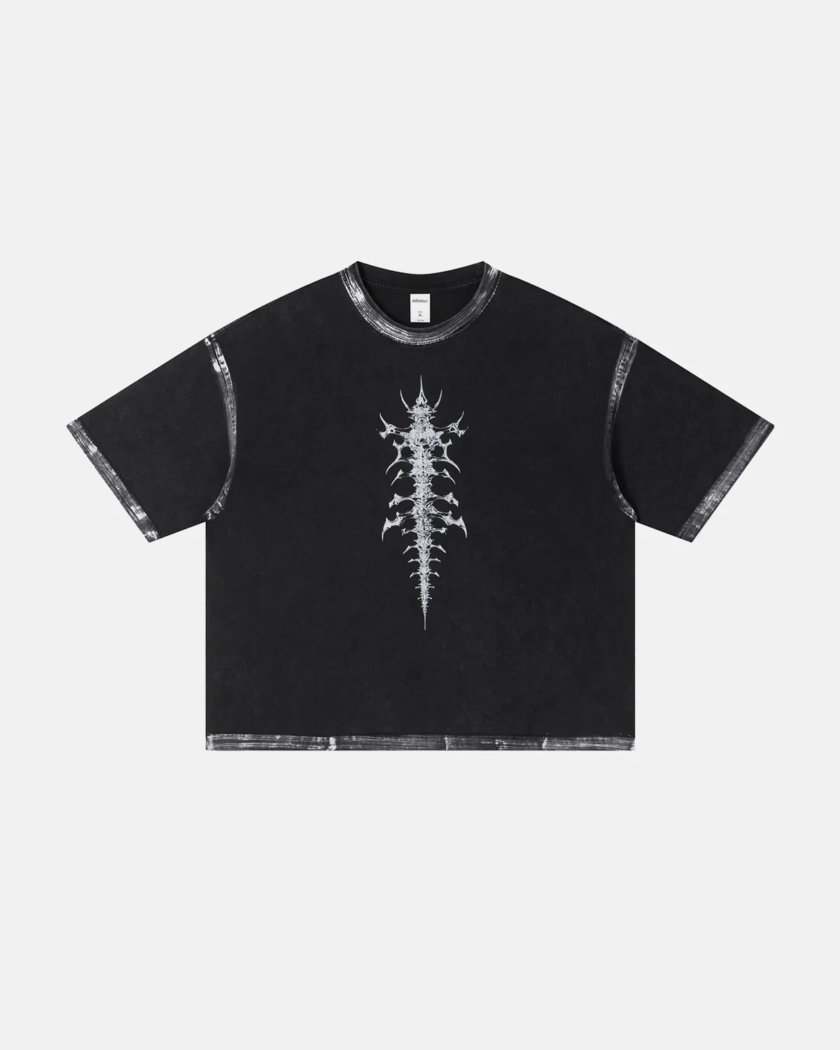 Distressed Painted Graphic Boxy T-Shirt