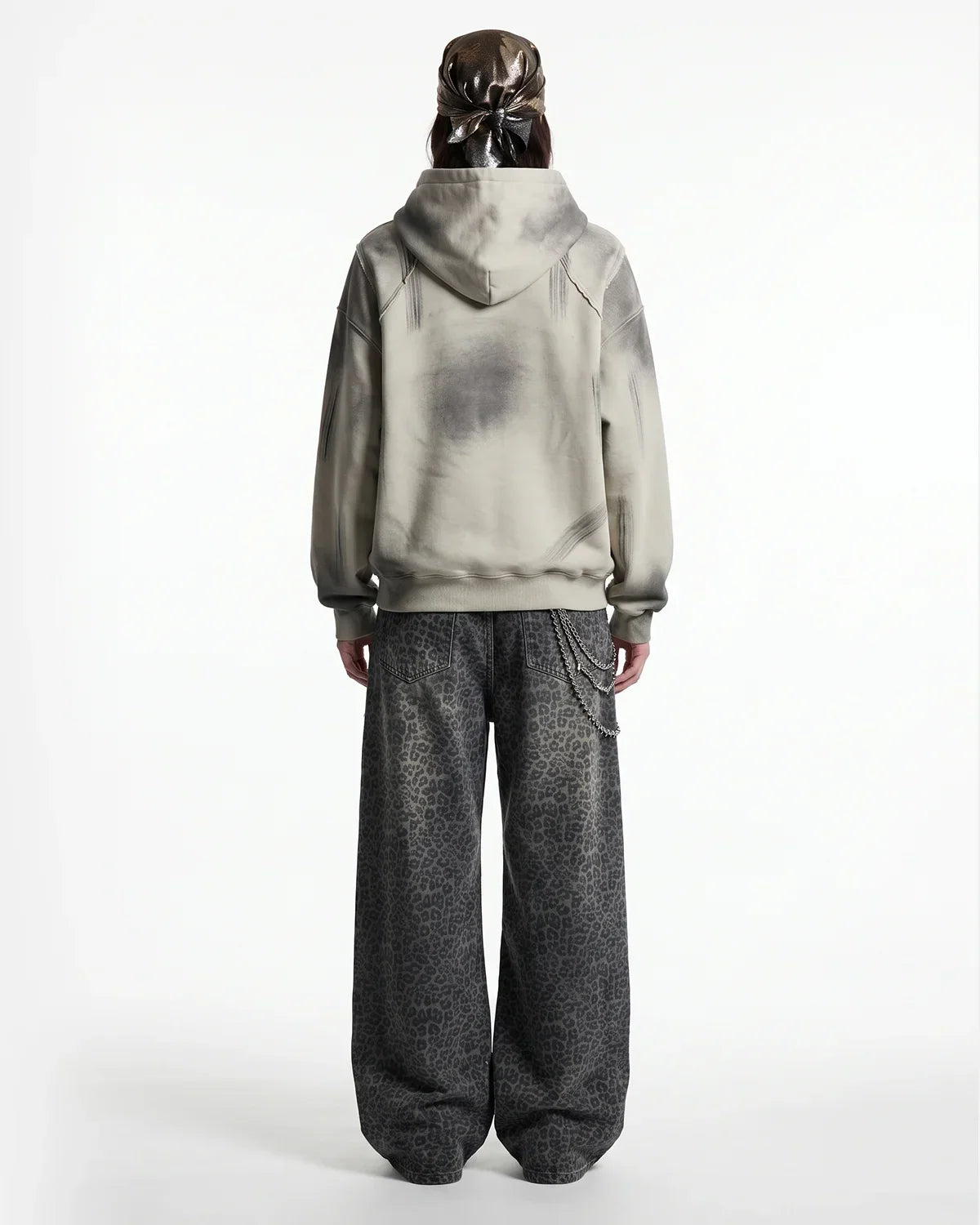 Washed Raw Edge Boxy Hoodie