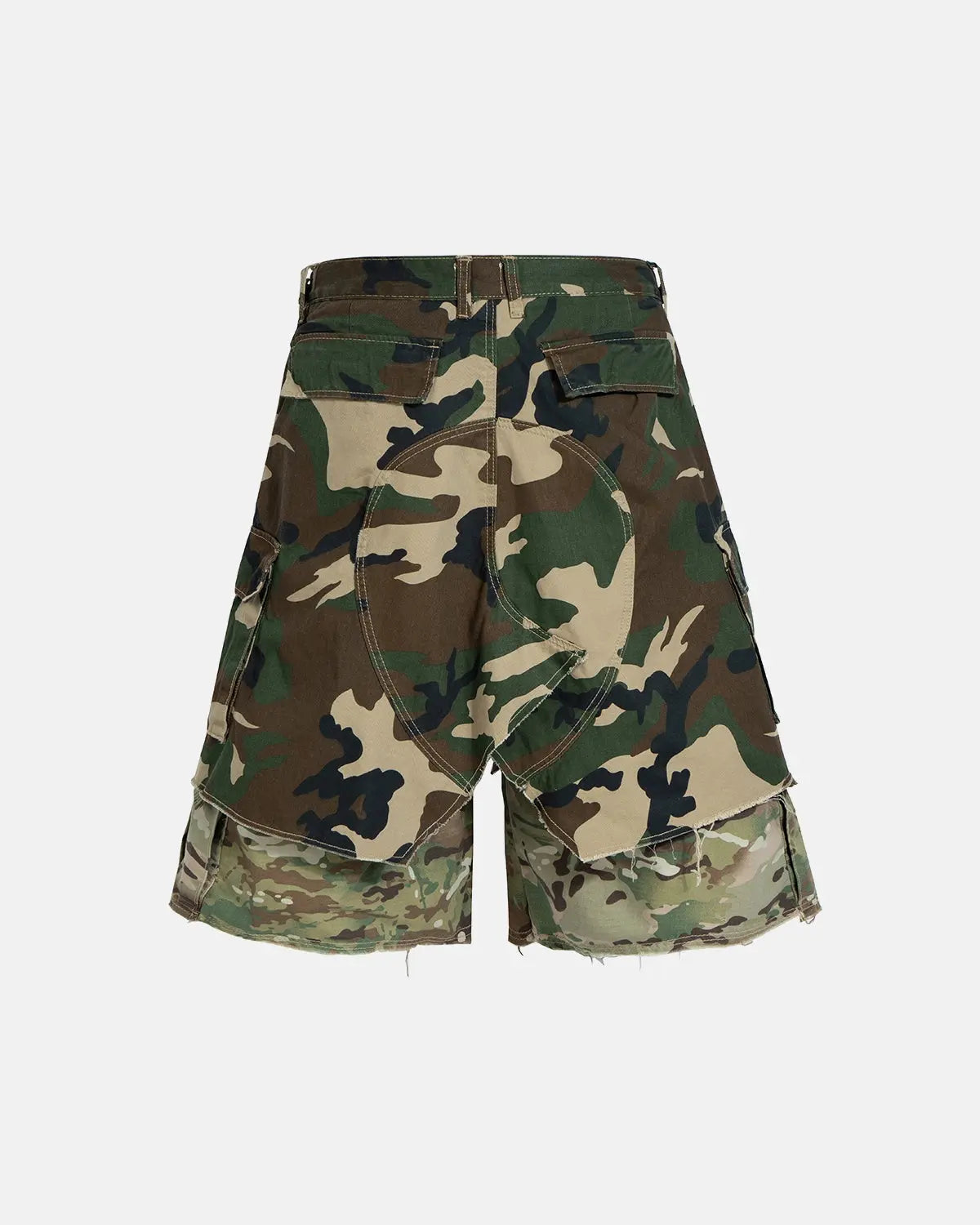 Camo Layered Longline Jorts