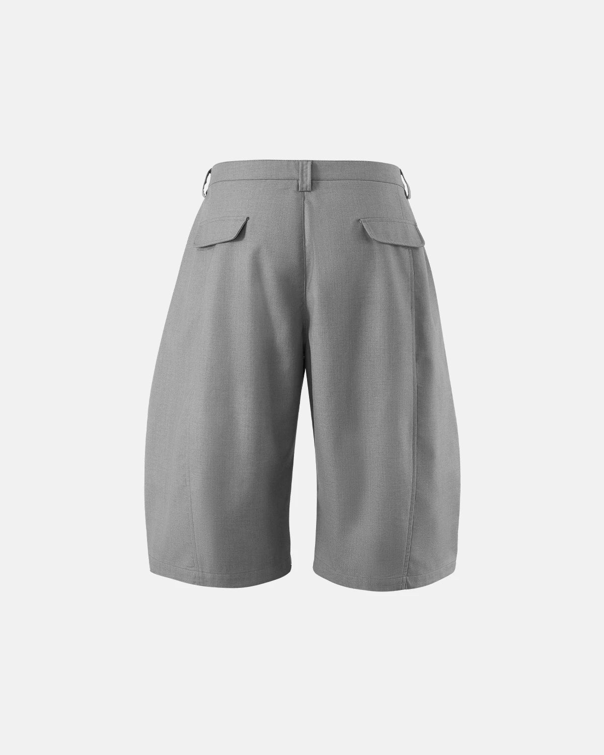 Pleated Barrel Tailored Bermuda Shorts