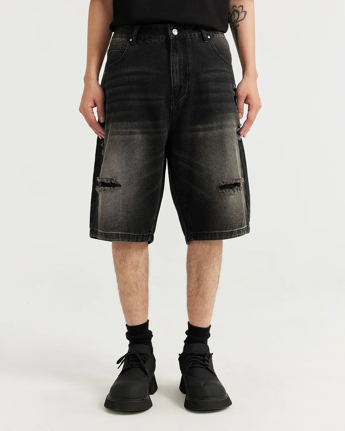 Vintage Ripped Washed Jorts