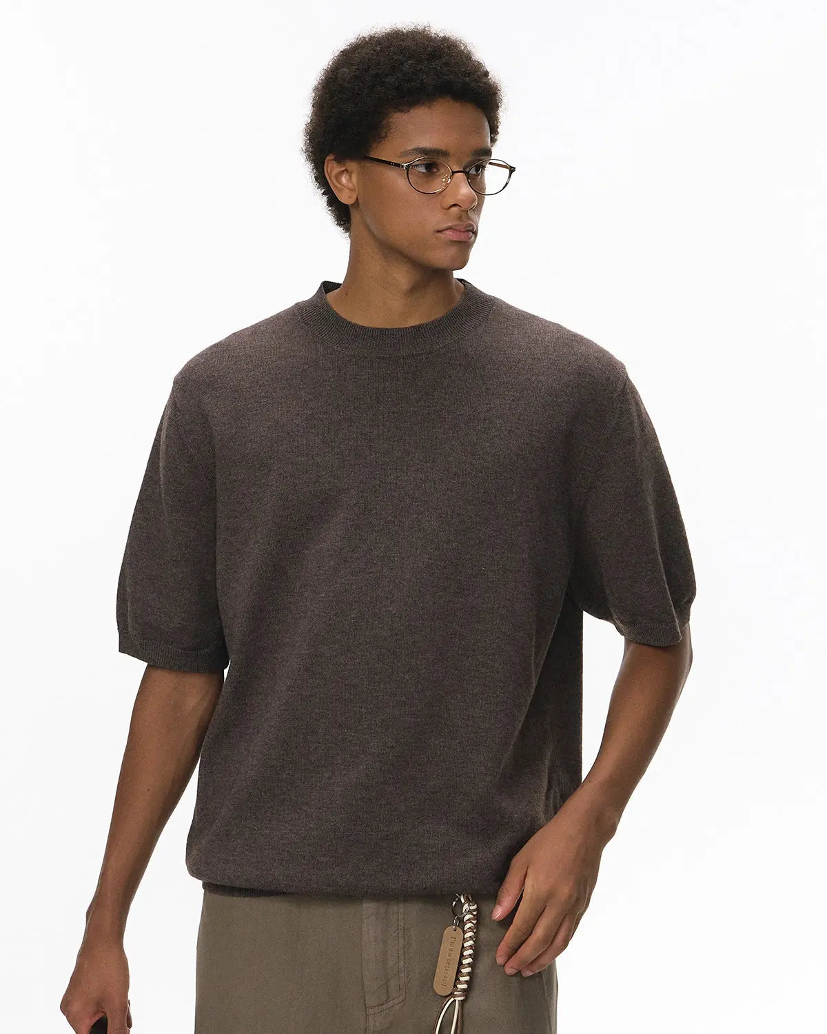 Knitwear Short-sleeved Crewneck Tee