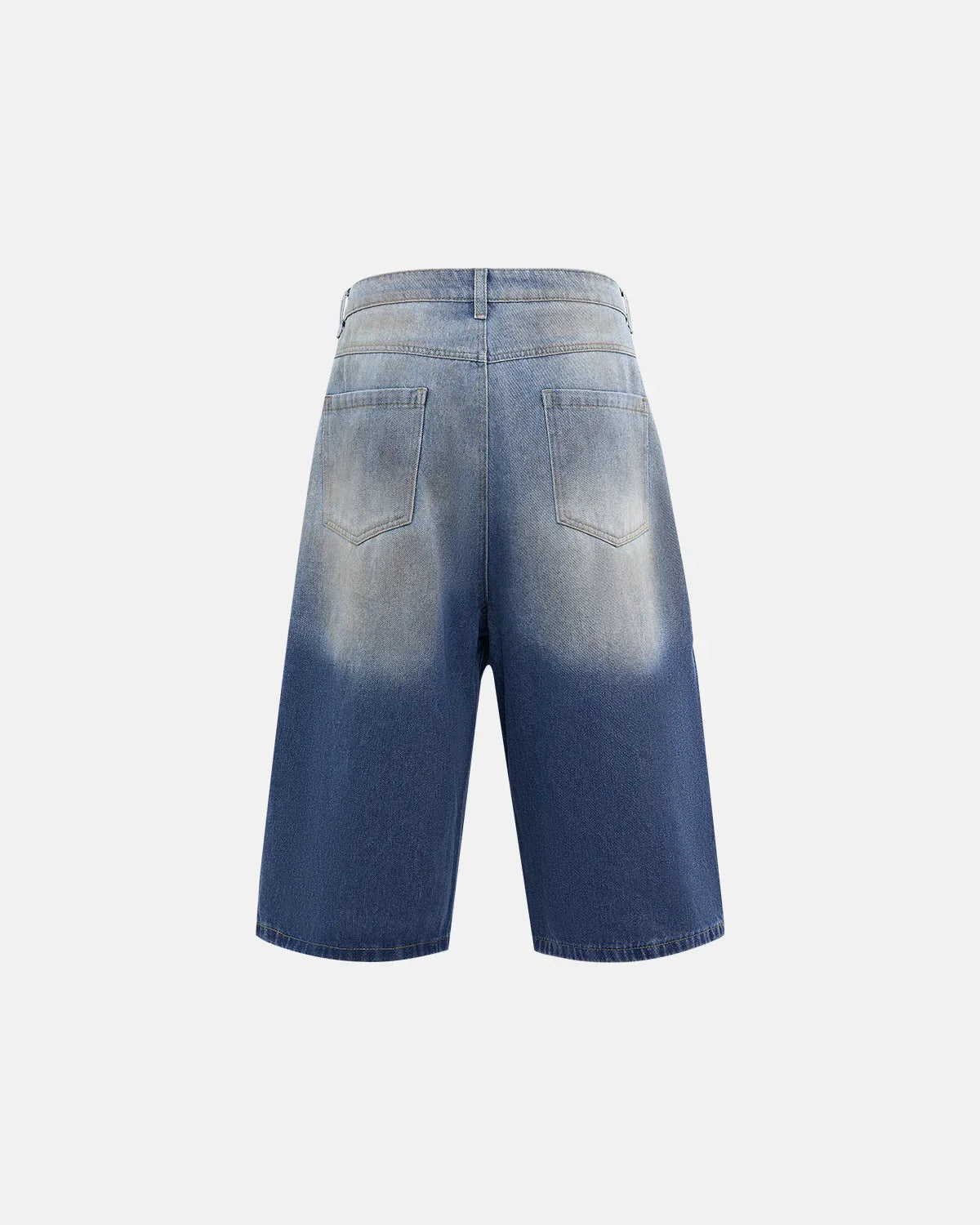 Rhinestone Washed Denim Baggy Jorts