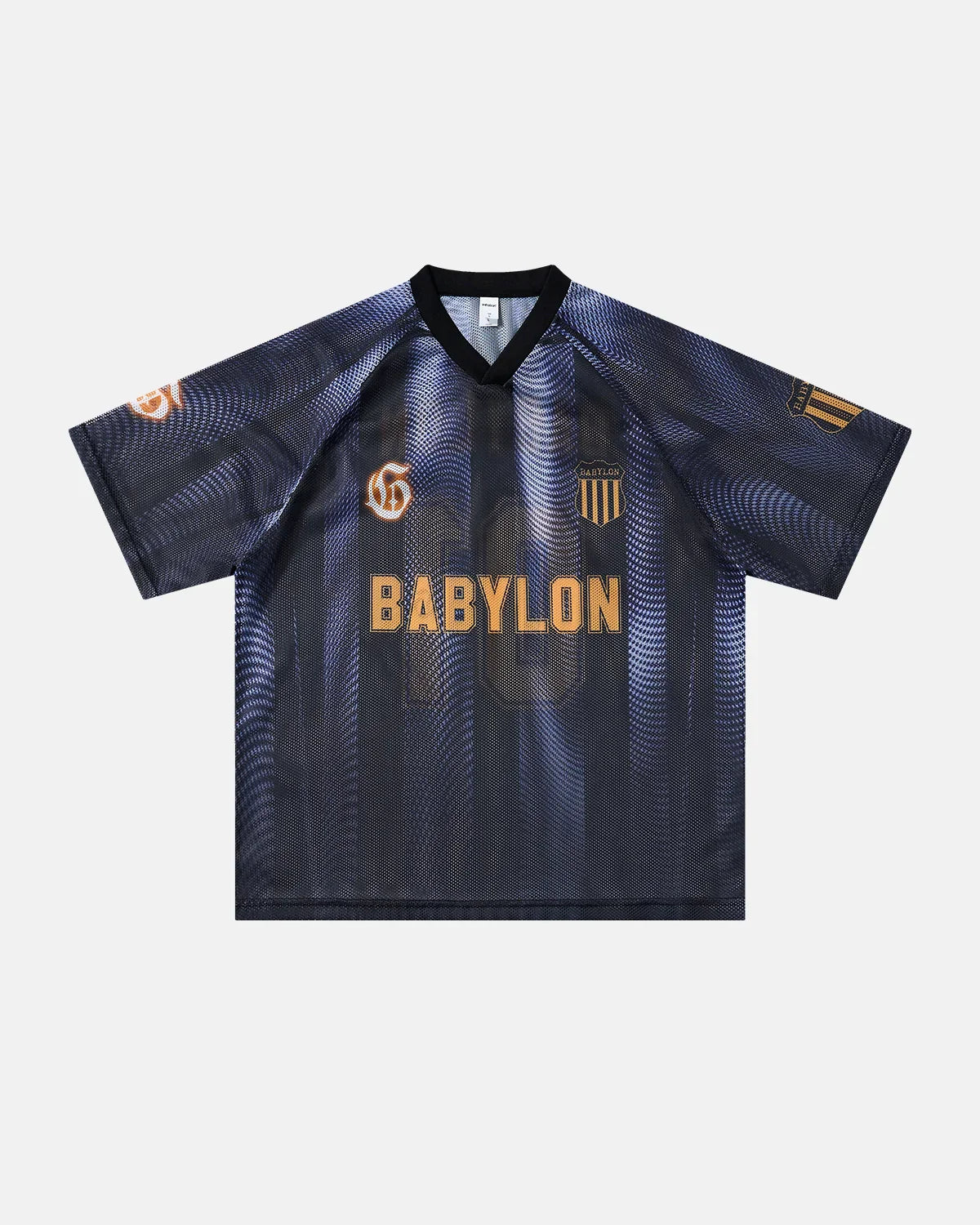 Gradient Pattern Mesh Jersey