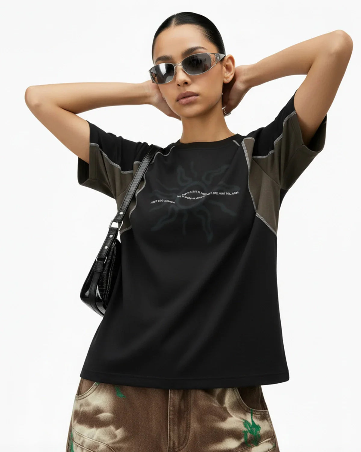 Totem Graphic Patchwork Tshirts