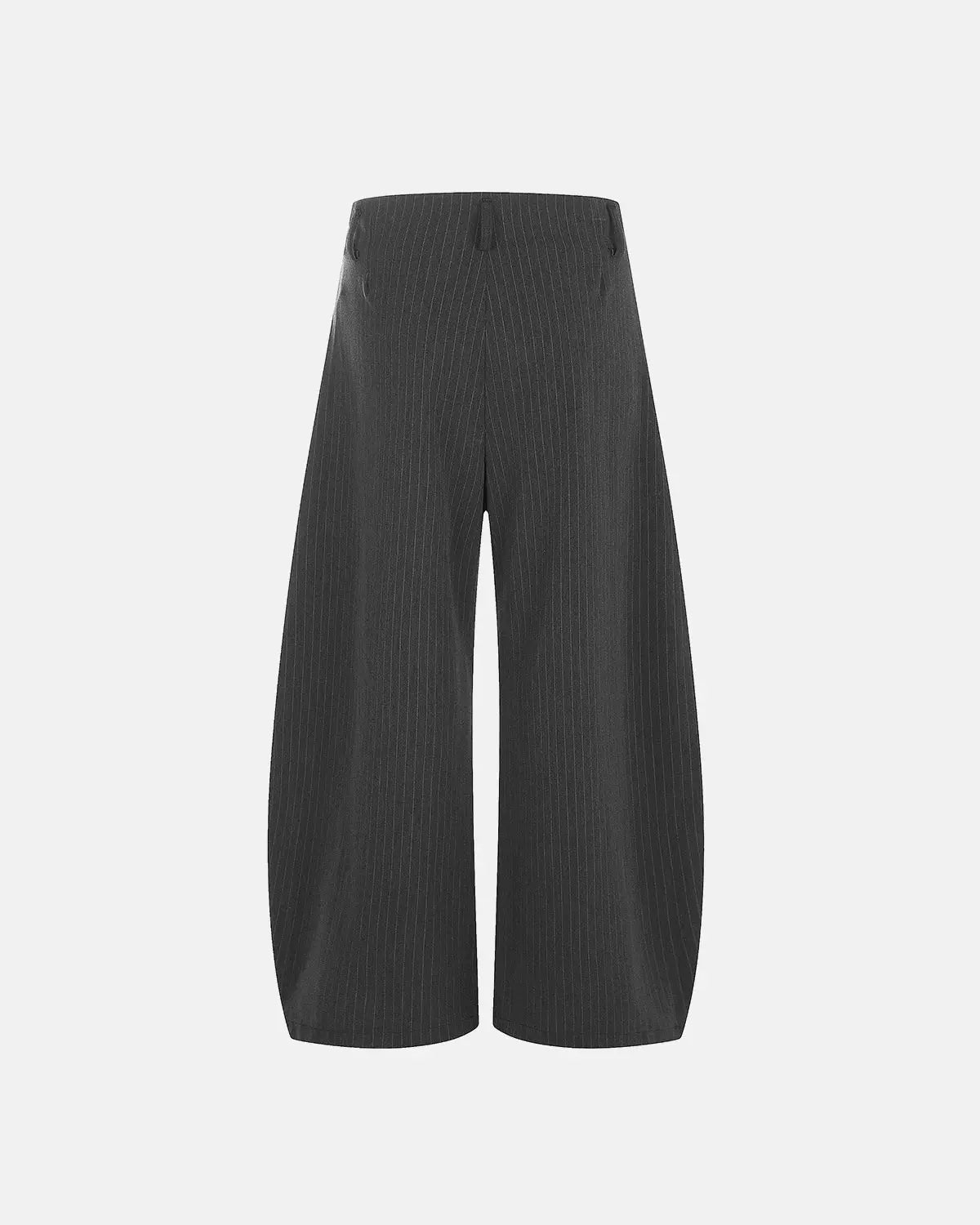 Pinstripe Pleated Barrel Tailored Pants