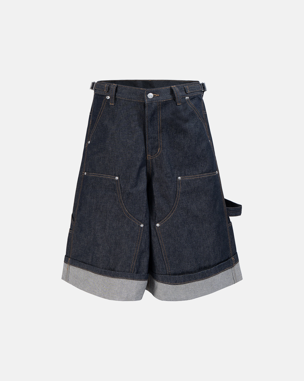 Raw Denim Carpenter Long Jorts