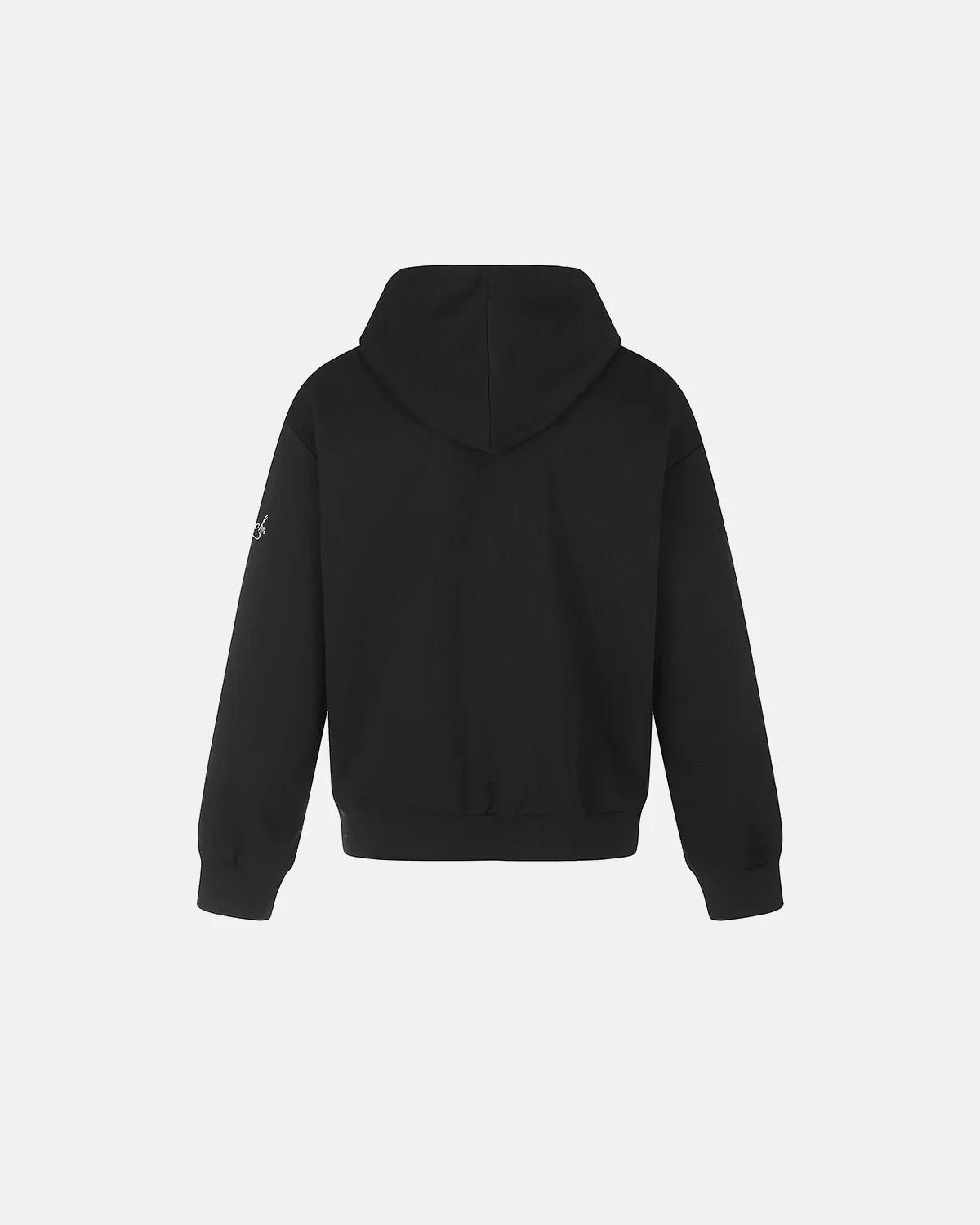 Braided Embroidery Boxy Zip Up Hoodie