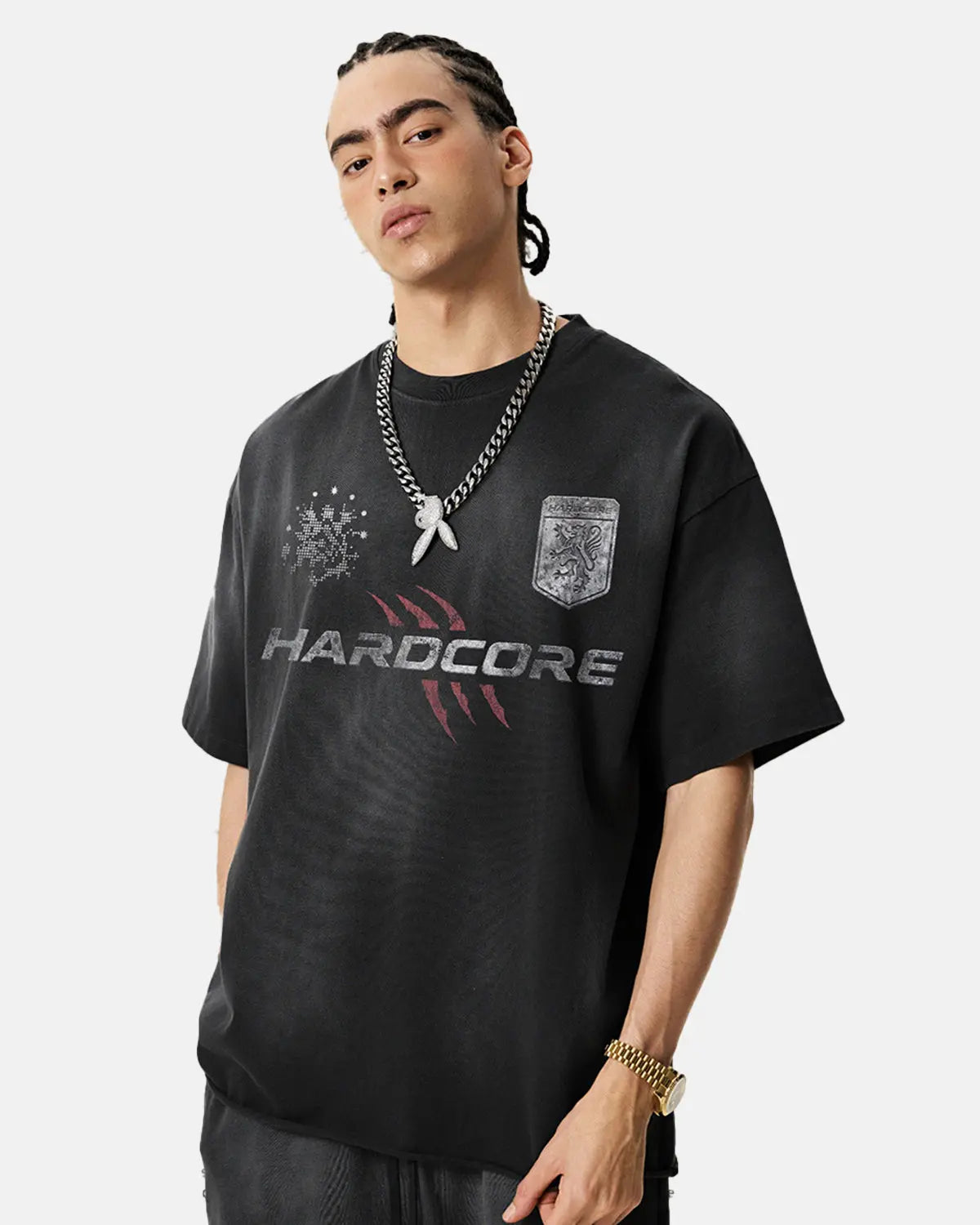 Distressed Washed Graphic T-Shirt