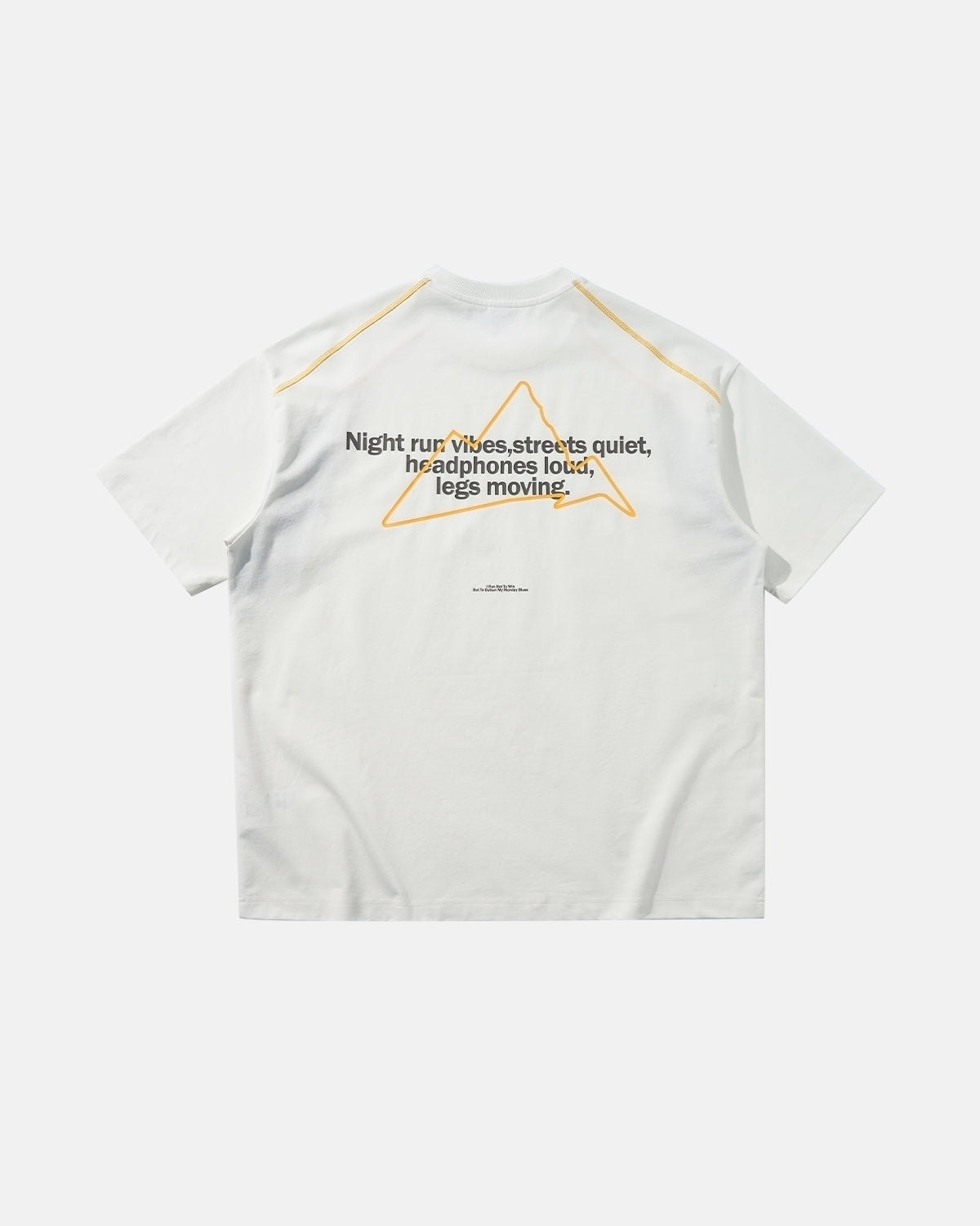 Glow-in-the-Dark Stitching Oversized T-Shirt