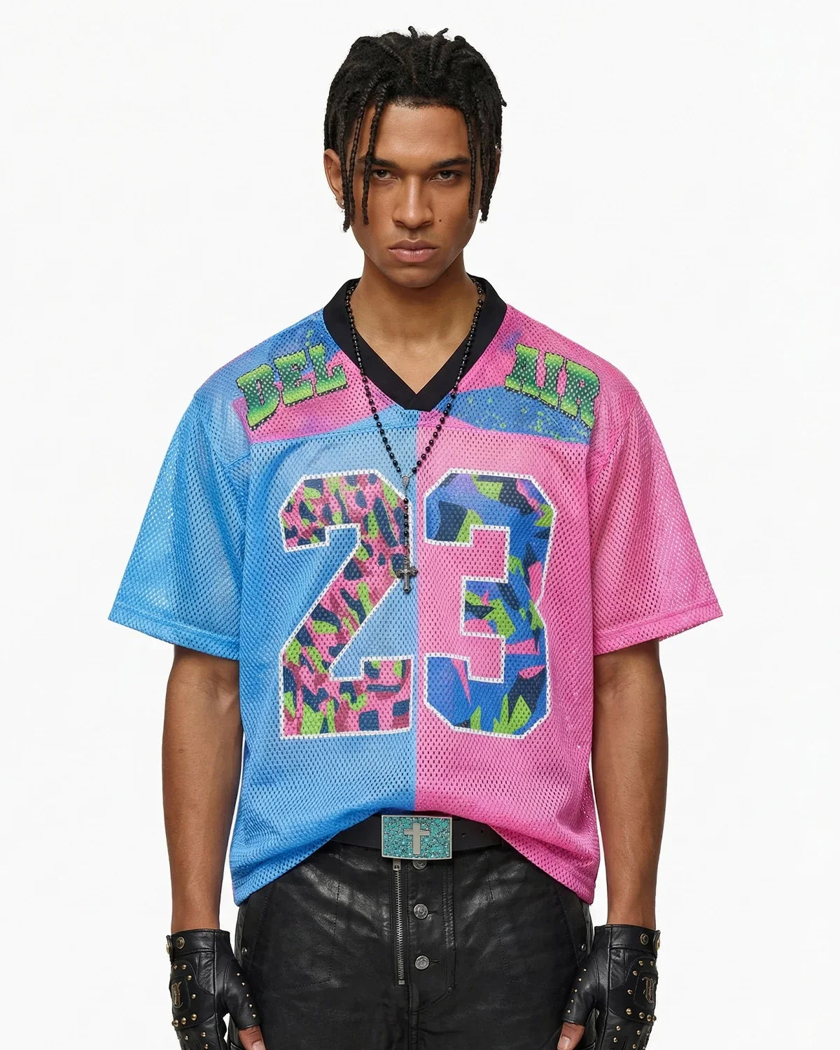 Camo Graphic Mesh Jersey Tee