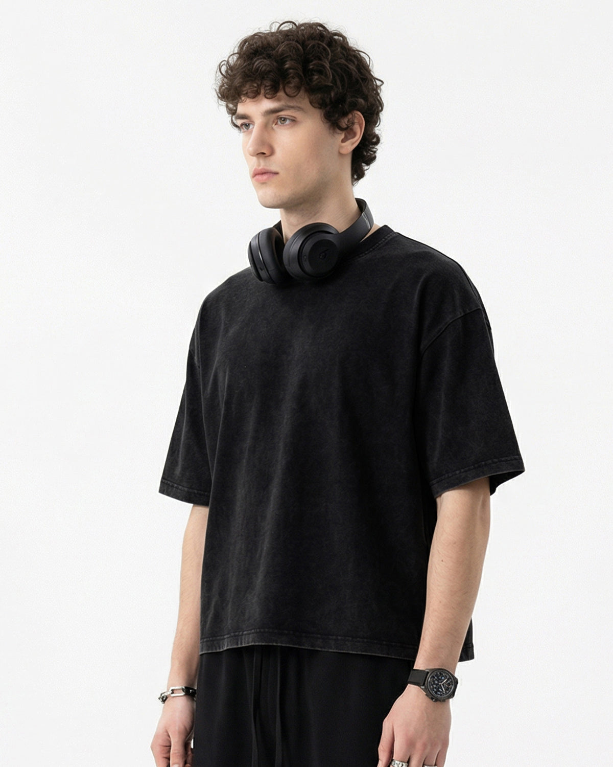 Monkey Washed Dyed Fade Boxy T-Shirt
