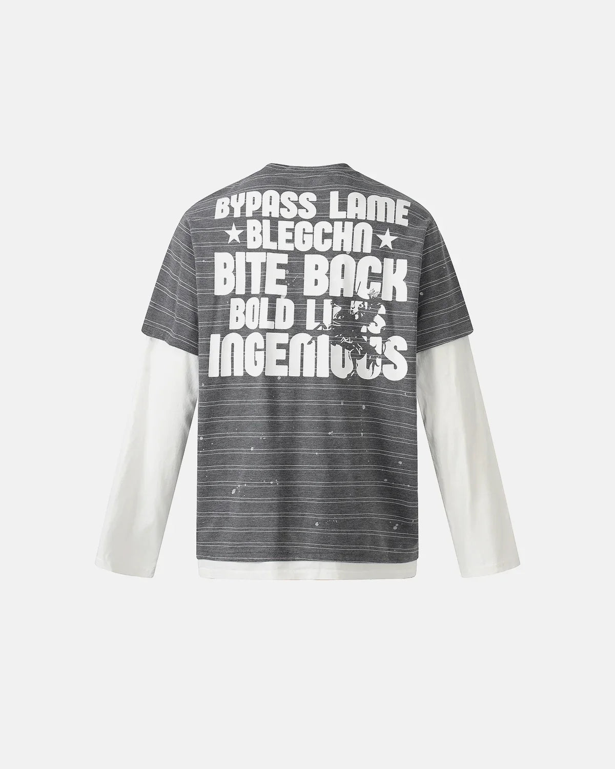 Layered Henley Stripe T-Shirt