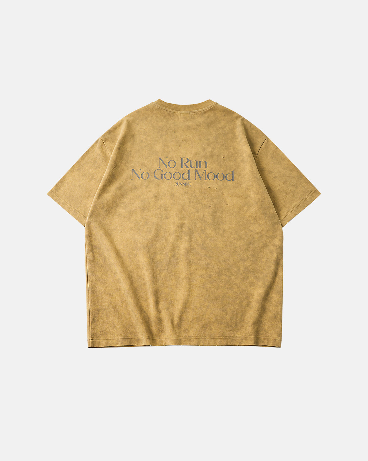 Distressed Tie-Dye Reflective Print T-Shirt