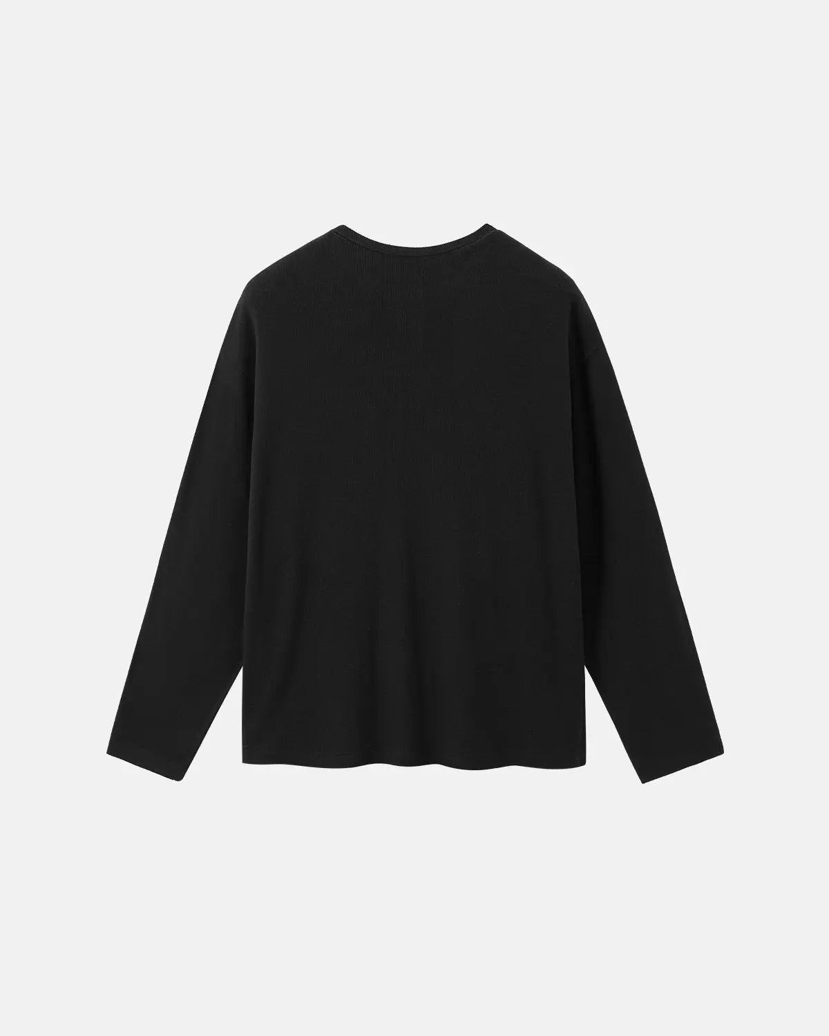 Henley Collar Long Sleeve Tees