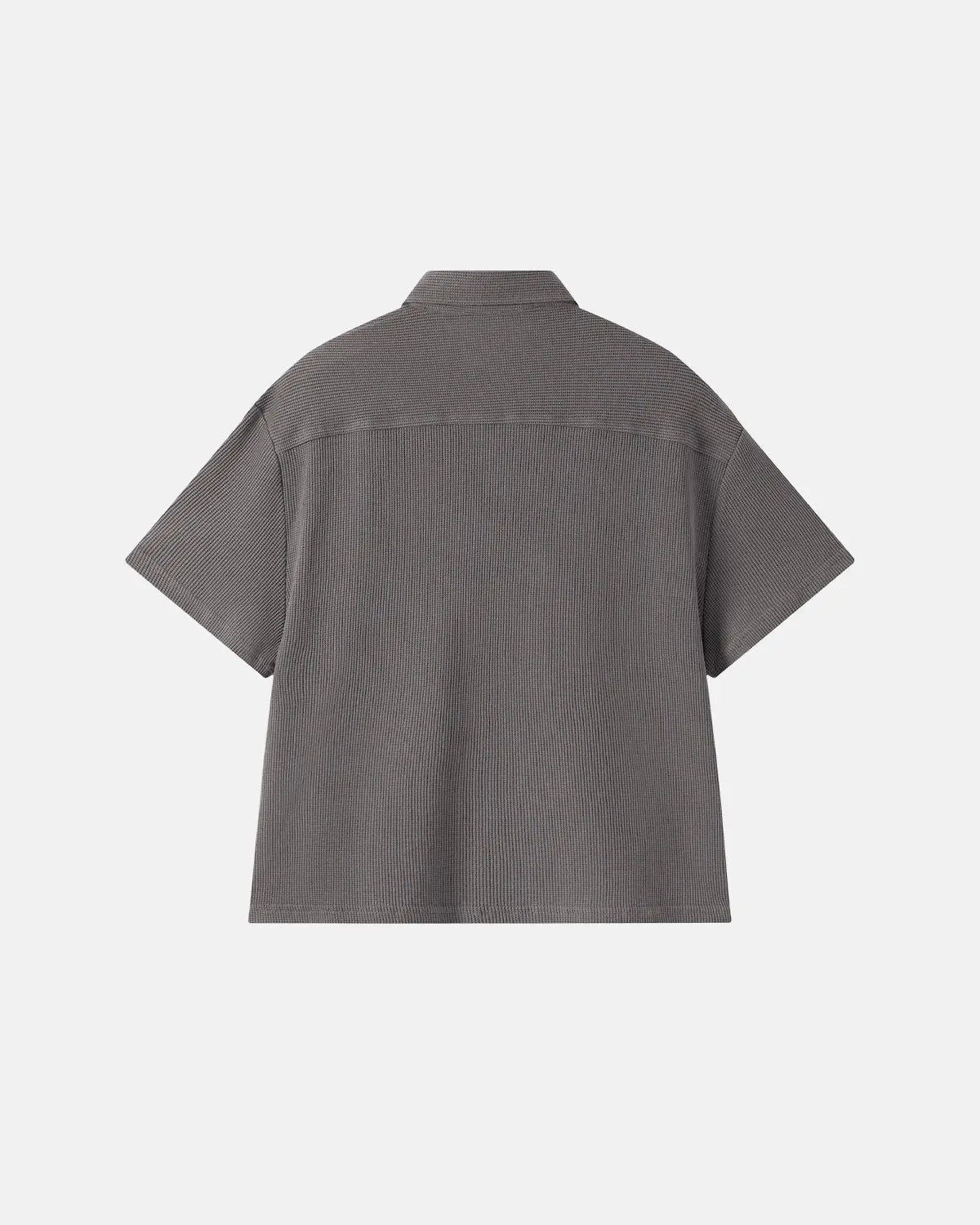 Metal Clasp Waffle Shirt