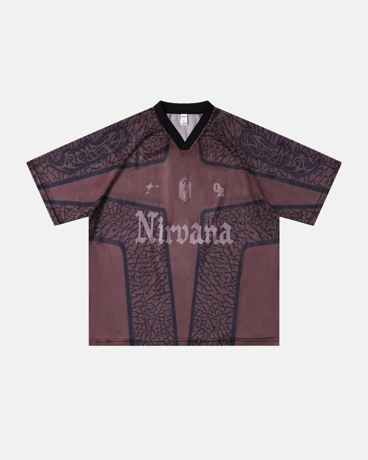 Tribal Pattern Mesh Jersey