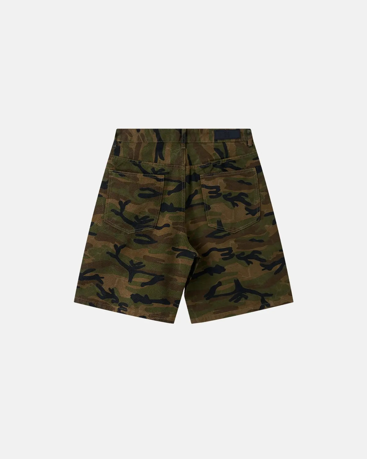 Metal Clasp Camo Shorts
