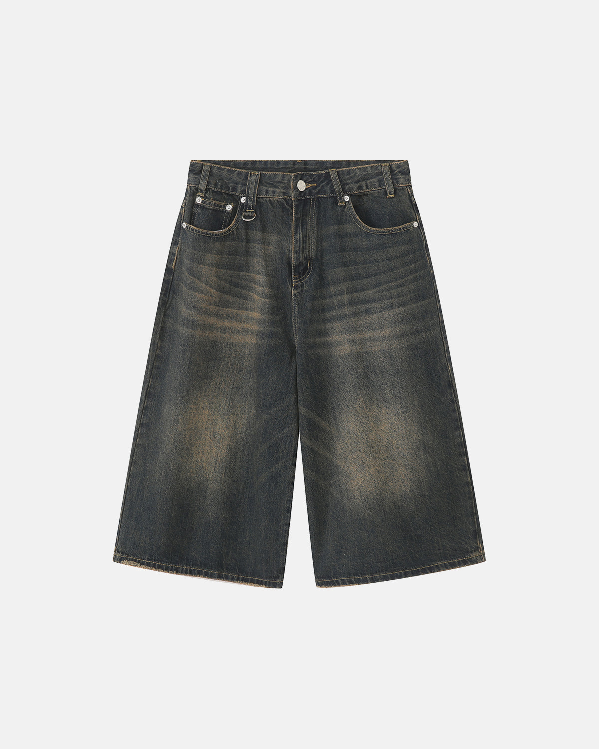 Washed Baggy Denim Jorts