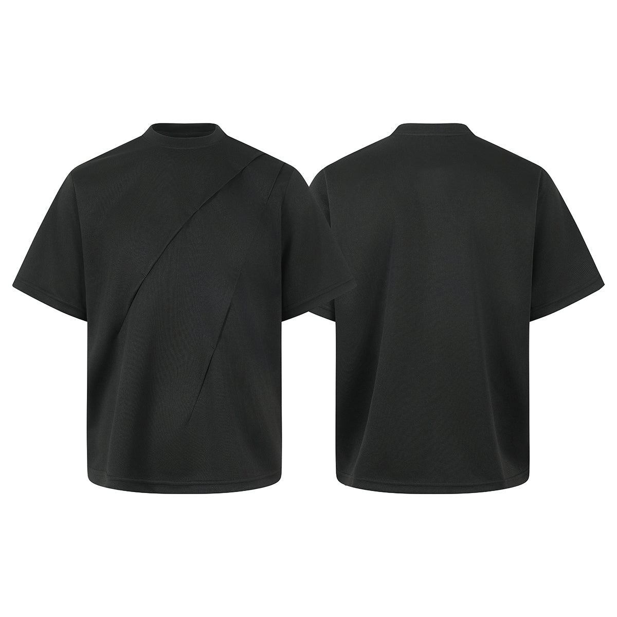 Madxmarx “Asym Cut” Sculpted Short-Sleeve Tee