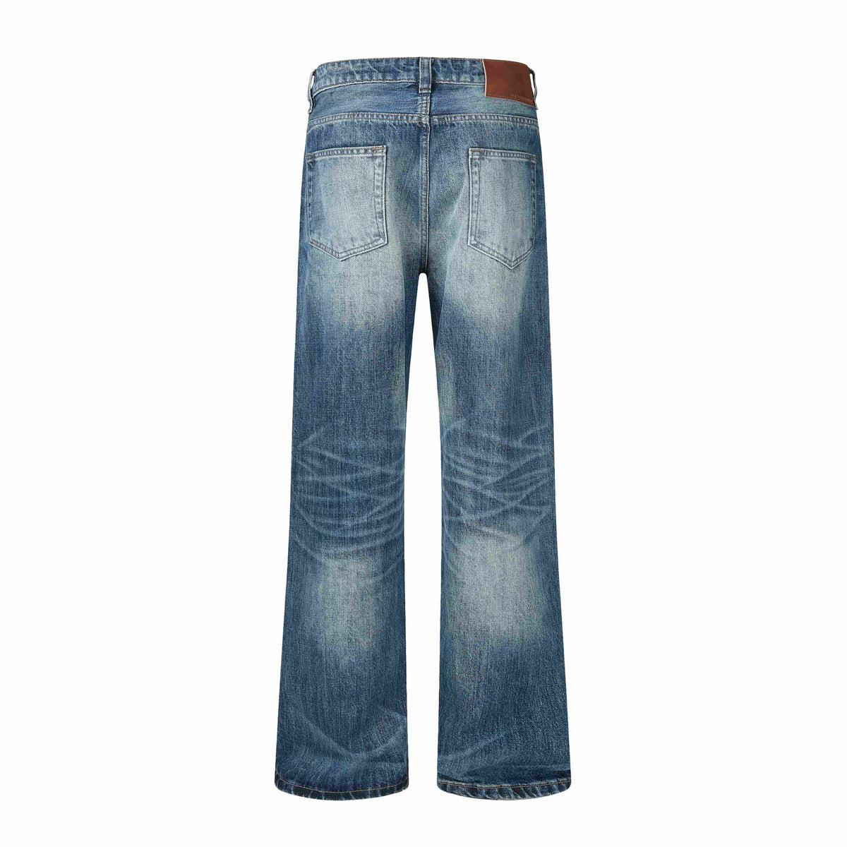 Madxmarx Vintage Washed Wide-Leg Jeans