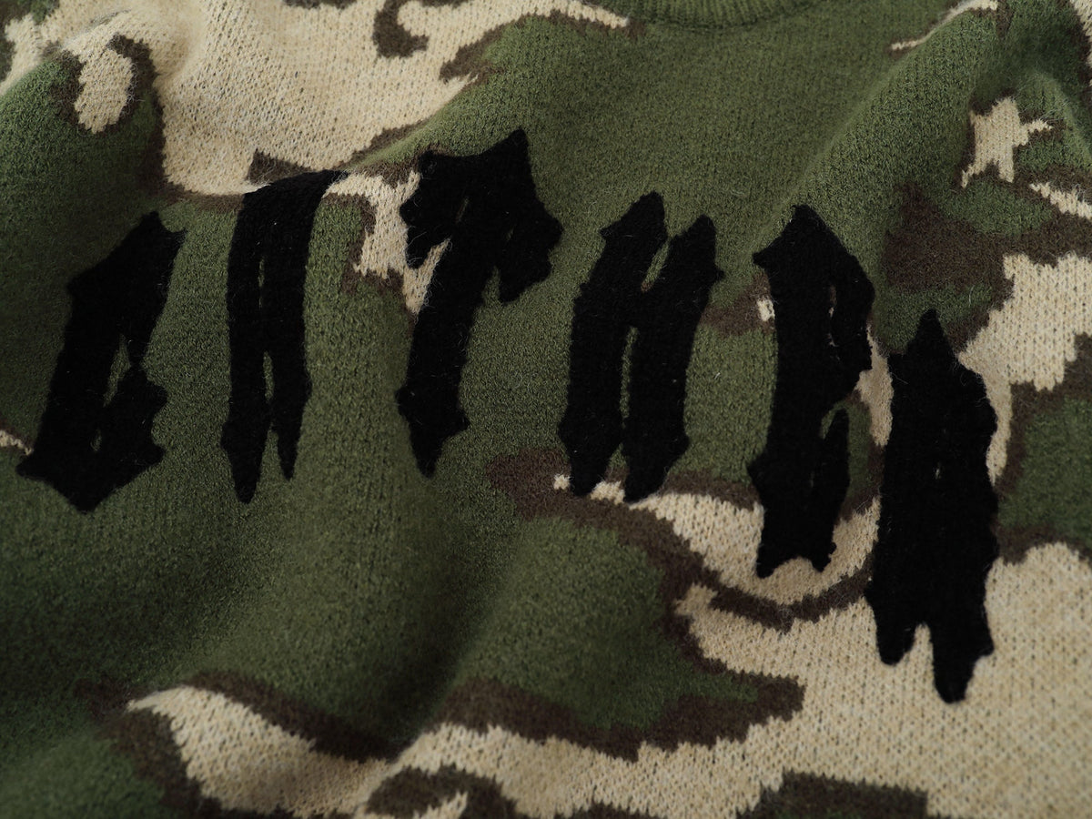 Madxmarx Camo Knit Sweater
