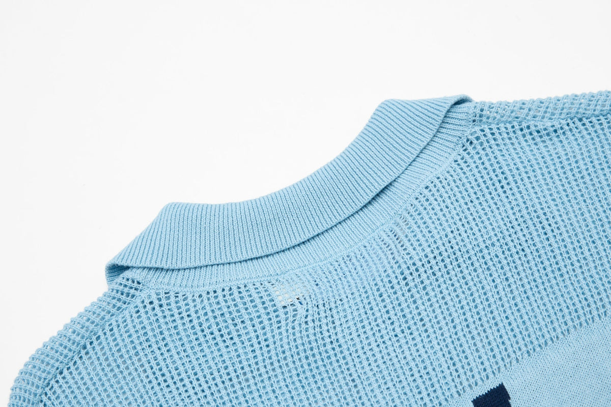Madxmarx “Varsity Knit Polo”