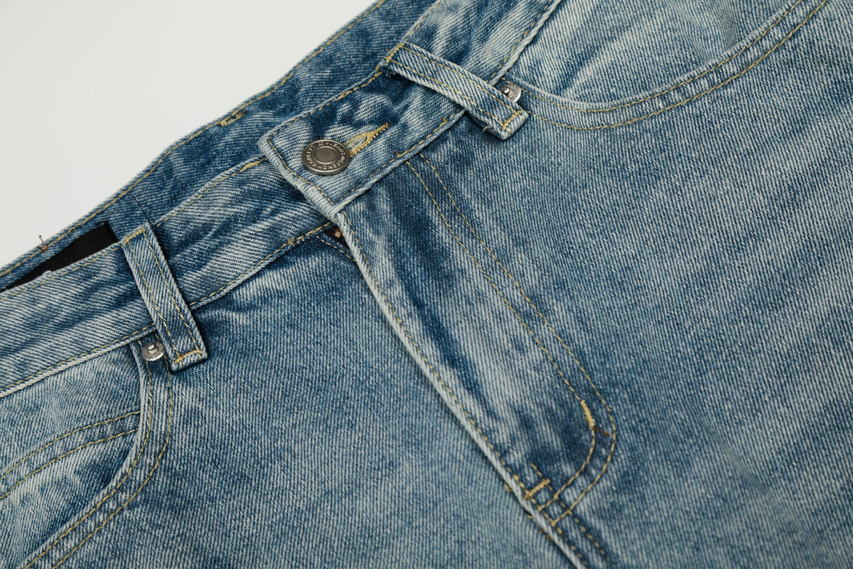 Jean coupe tonneau délavé clair Madxmarx