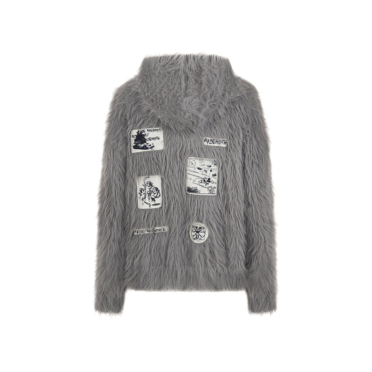 Madxmarx Long-Fur Graphic Sweater