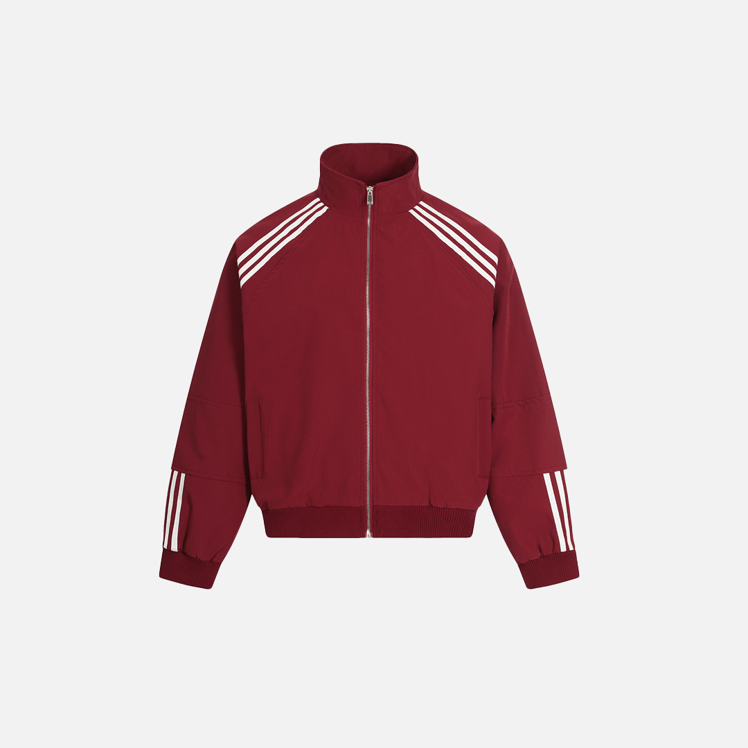 Striped Athletic Jogger Pants & Windbreaker Jacket