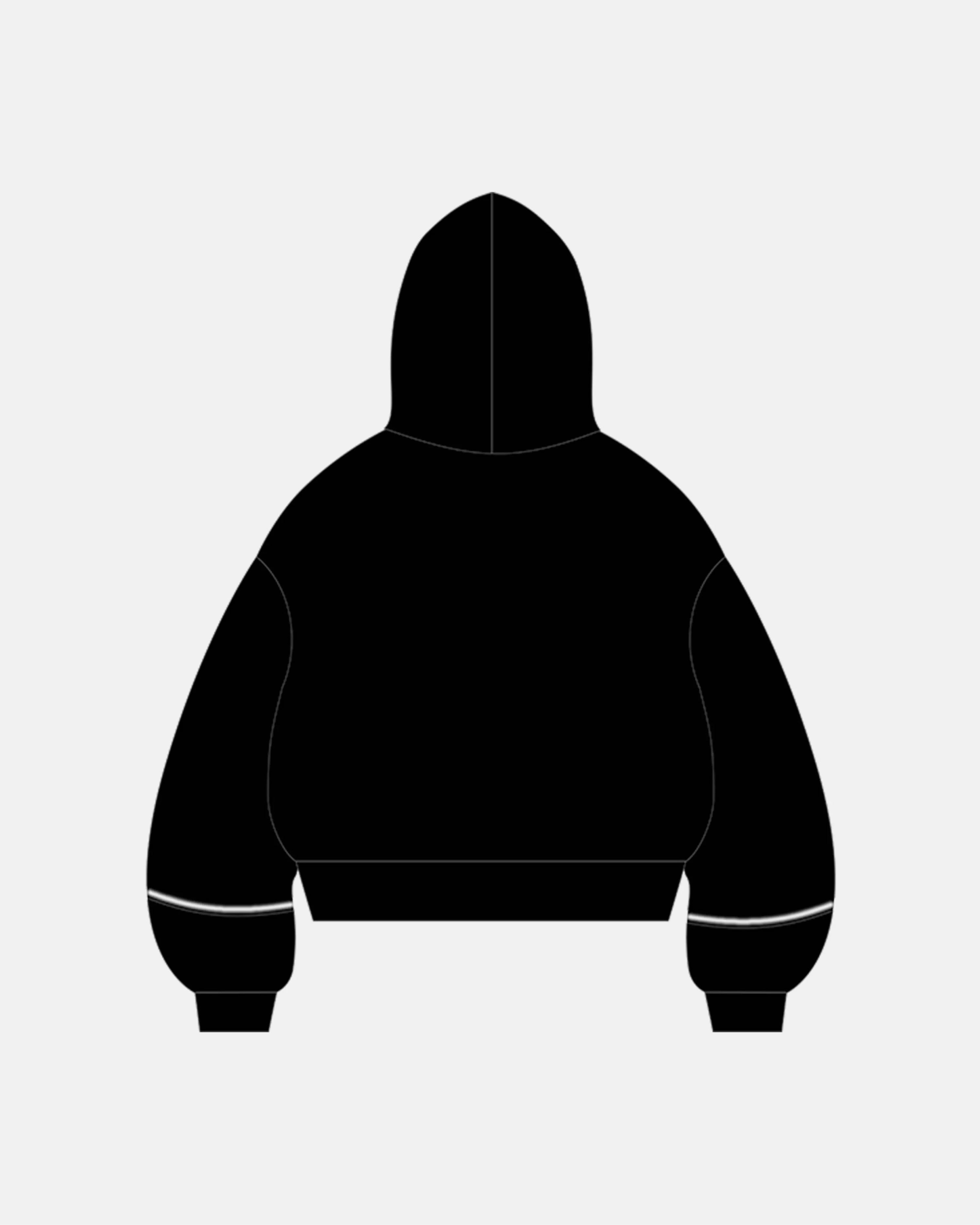 Stitching Spray-Painted Hoodies
