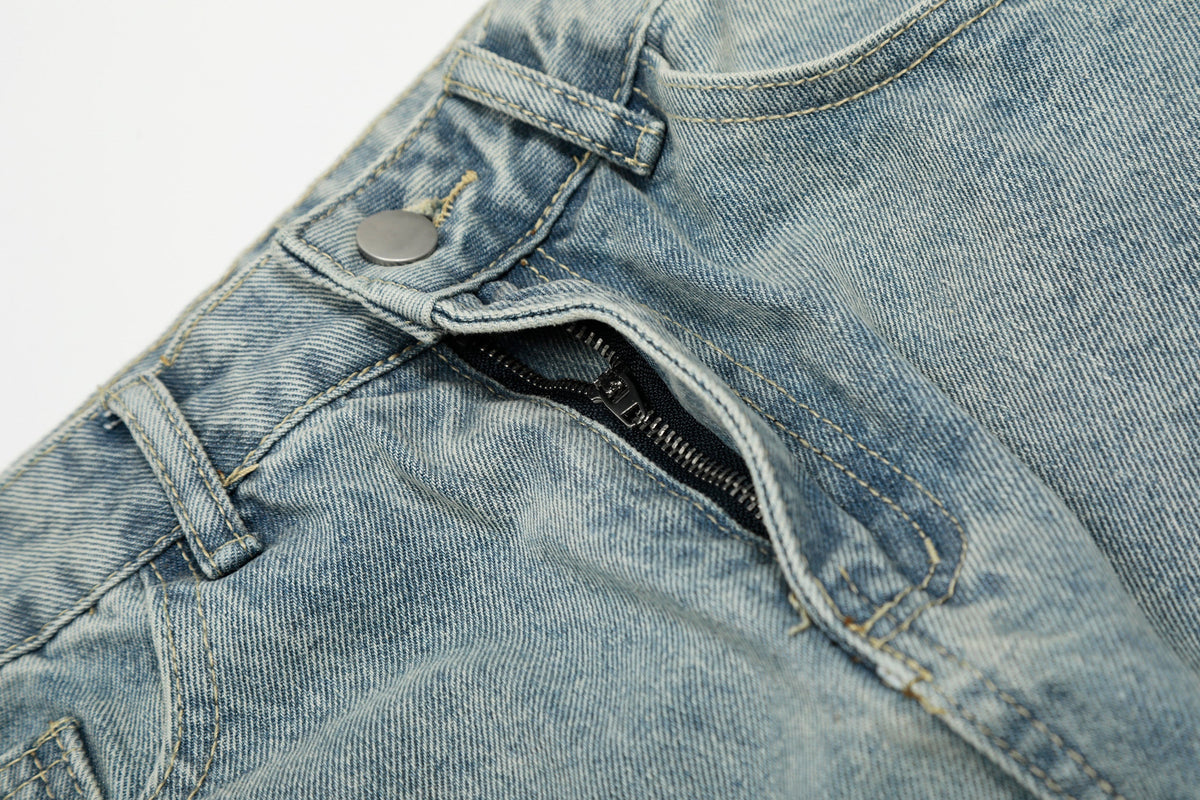 Madxmarx Multi-Layer Cargo Denim Pants