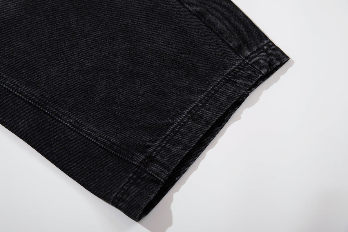 Madxmarx Scratch Fade Wide-Leg Jeans
