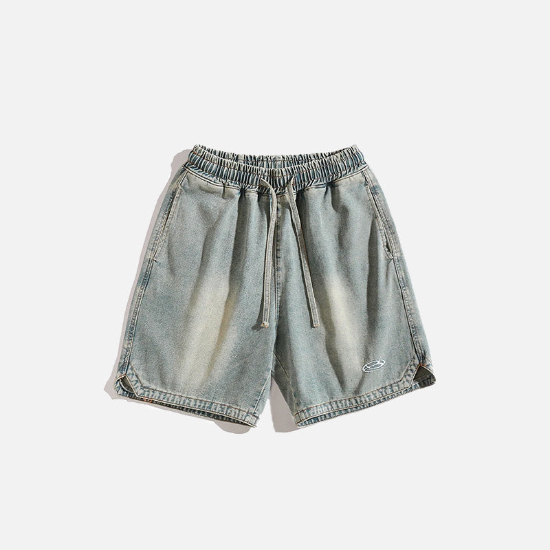Pantalones cortos vaqueros lavados vintage