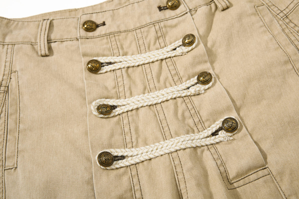 Madxmarx Military Rope Wide-Leg Pants