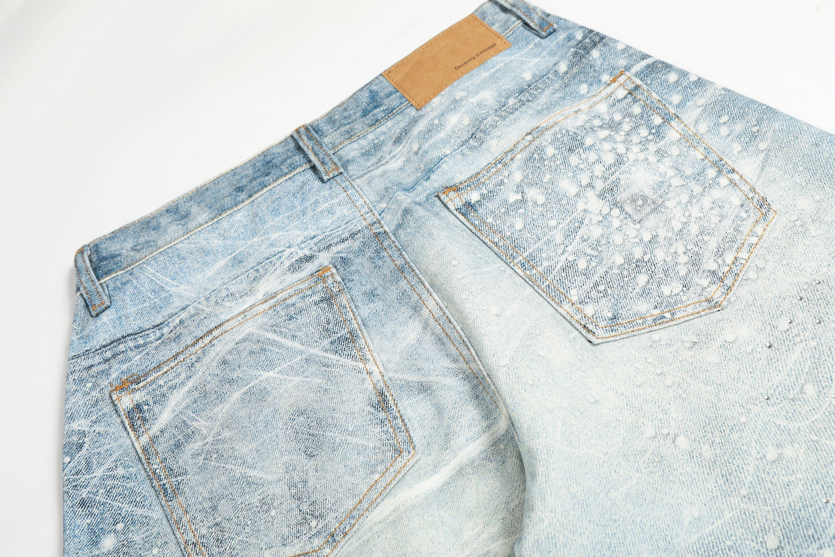 Jeans à jambes larges Ice Web de Madxmarx