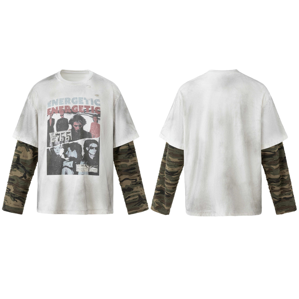 Madxmarx Layered Camo Graphic Tee